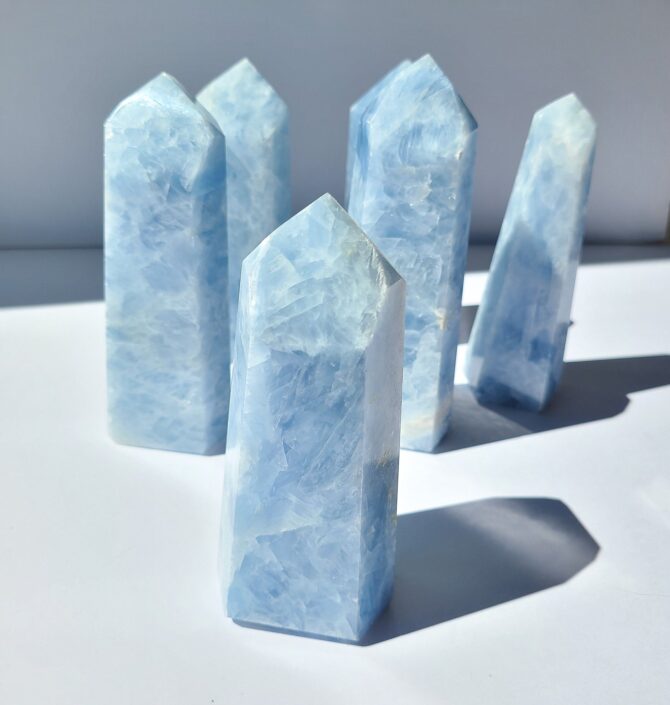Blue Calcite Tower